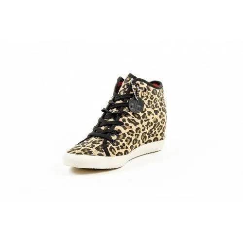 Leopardato 40 EUR - 10 US Olo Womens High Sneaker 28C12 28 ADRIANA CANVAS GOLD PRINTING STUDS