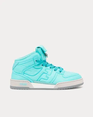 Match Nylon Turquoise  High Top Sneakers