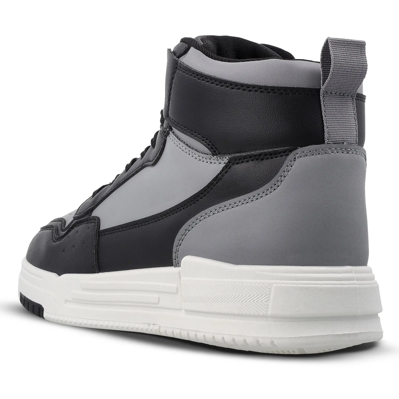 Men's High Top Sports Sneakers - WY3470 Black