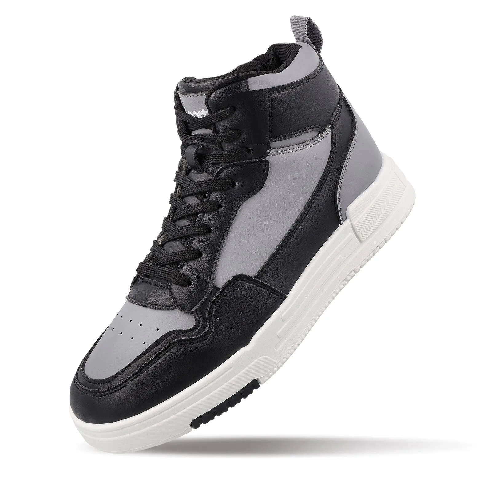 Men's High Top Sports Sneakers - WY3470 Black