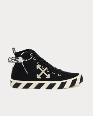 Mid Vulcanized Black High Top Sneakers
