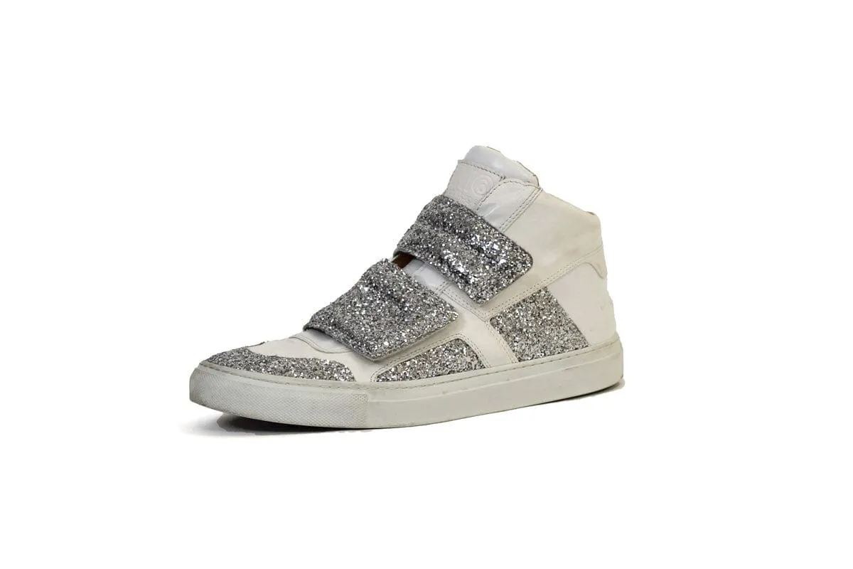 MM6 Glitter High Top Sneakers