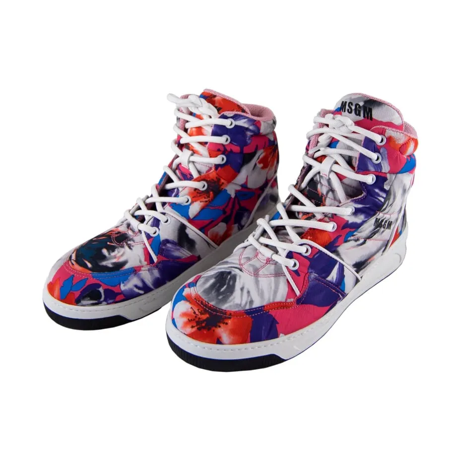 MSGM Multicolour High Top Sneakers