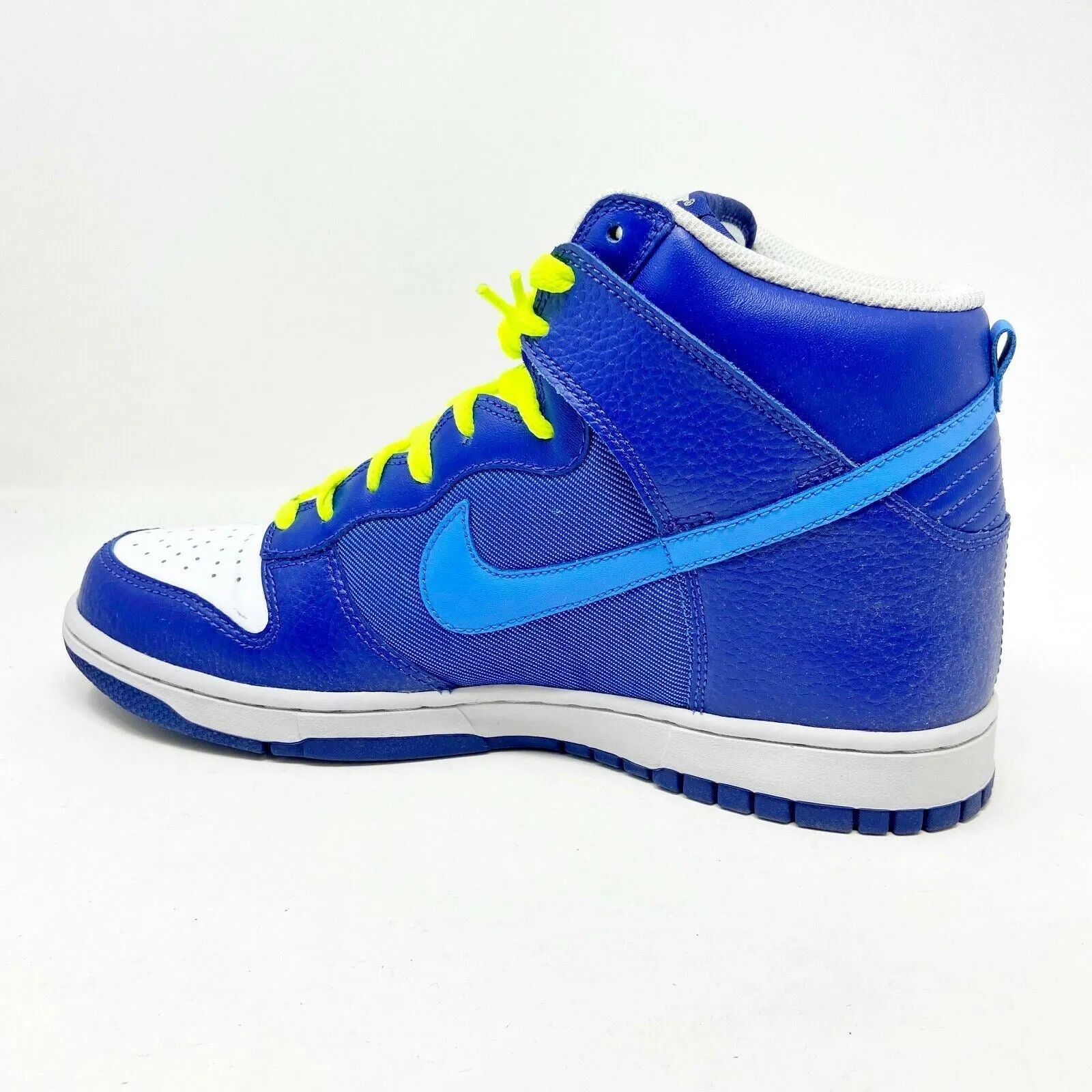 Nike Dunk High Varsity Deep Royal Blue White Mens Retro Sneakers 317982 403