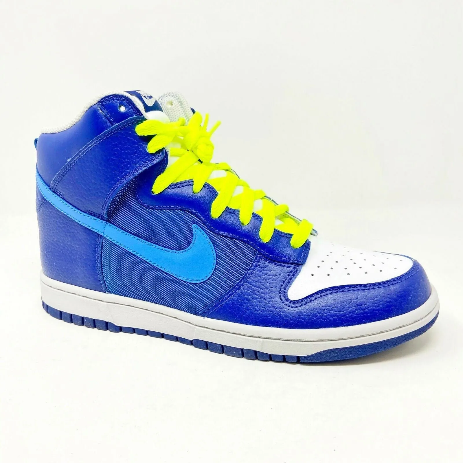 Nike Dunk High Varsity Deep Royal Blue White Mens Retro Sneakers 317982 403