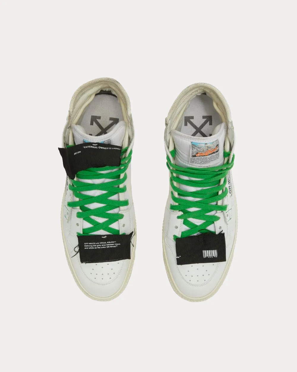 Off-Court 3.0 White / Green High Top Sneakers