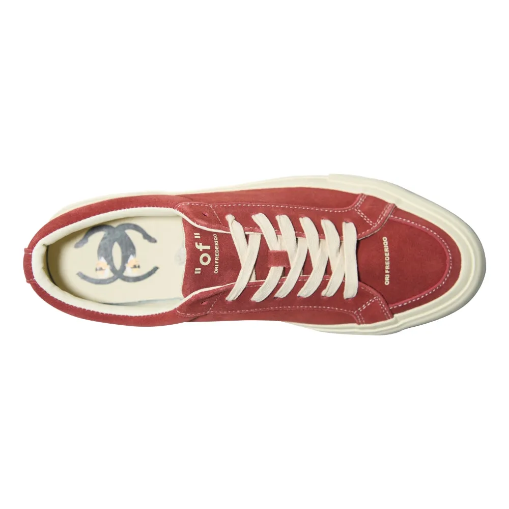 ORI FREDERIQO CASUAL CANVAS SHOES-RED