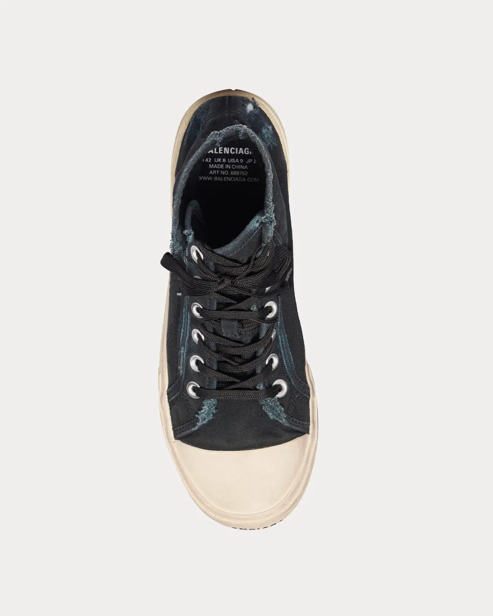 Paris Black High Top Sneakers