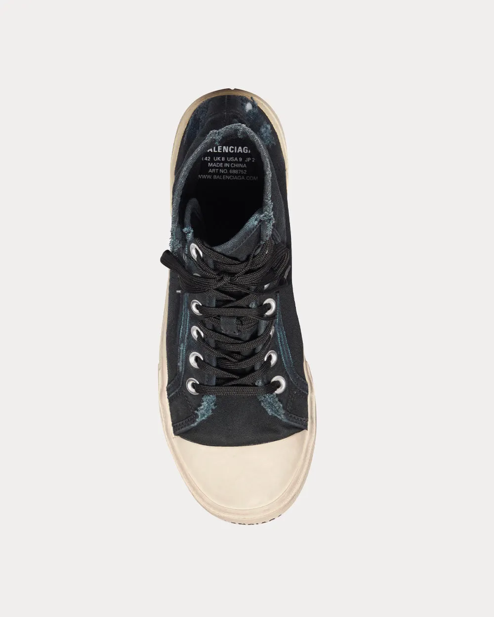 Paris Black High Top Sneakers