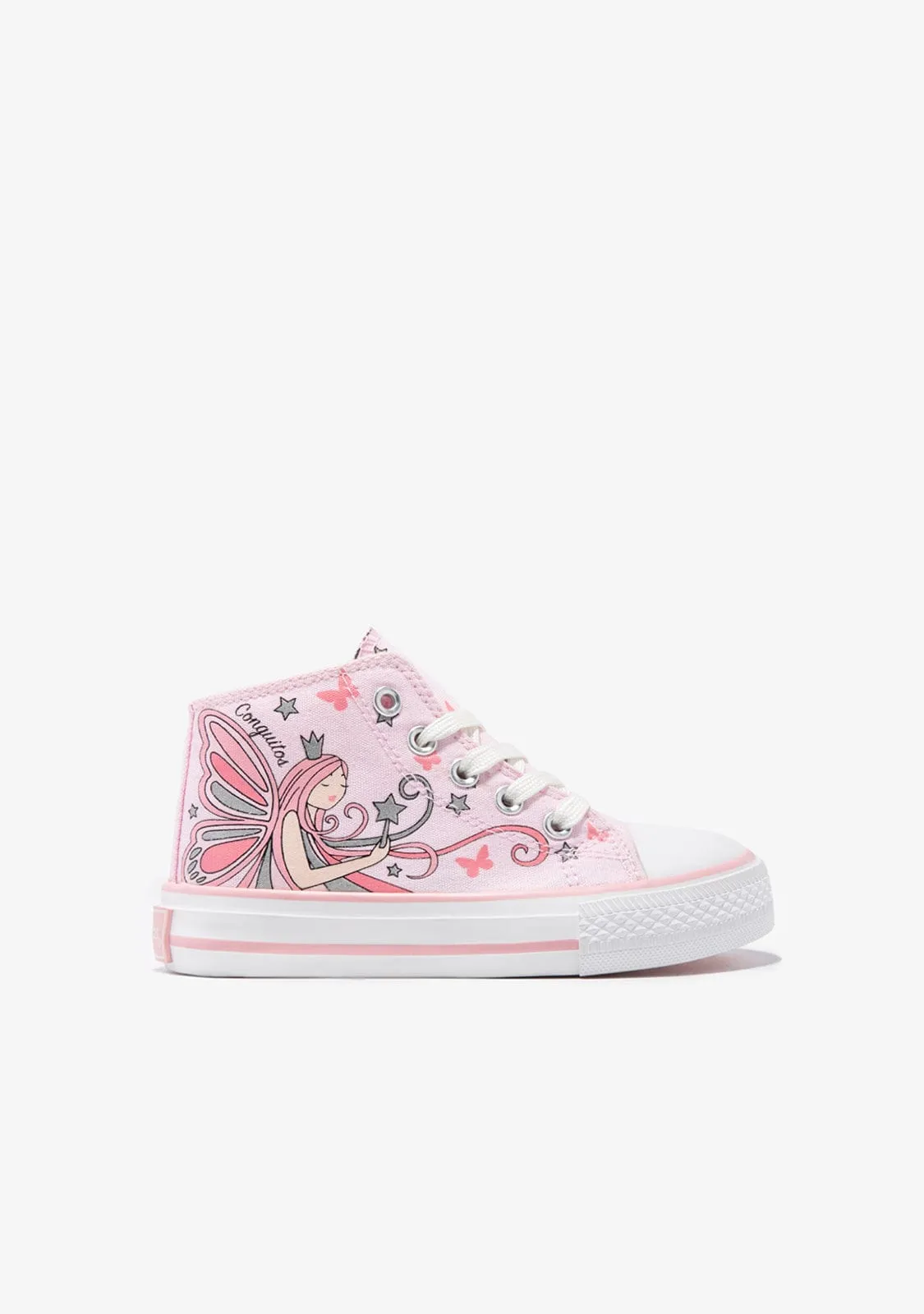 Pink Fairy High Top Sneakers