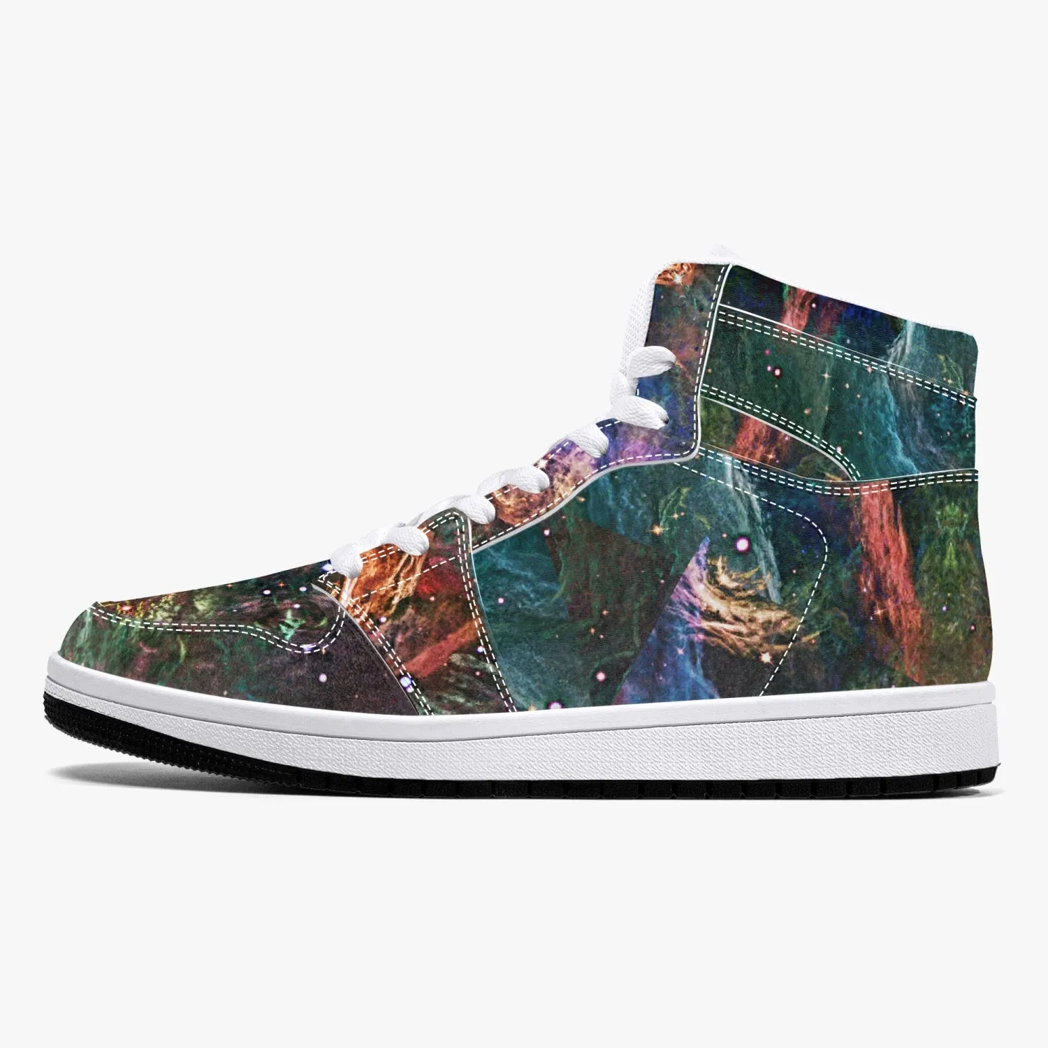 Prismyx Psychedelic Split-Style High-Top Sneakers