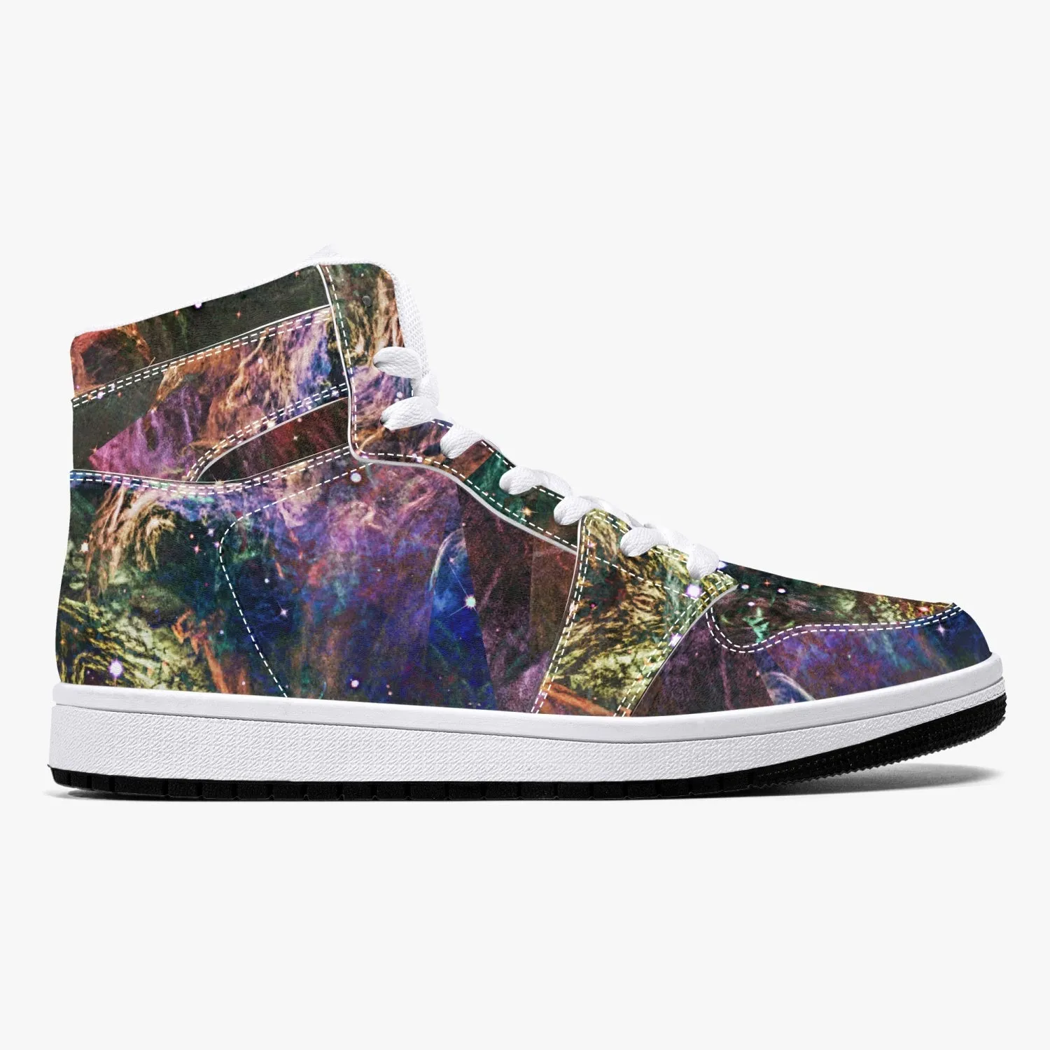Prismyx Psychedelic Split-Style High-Top Sneakers