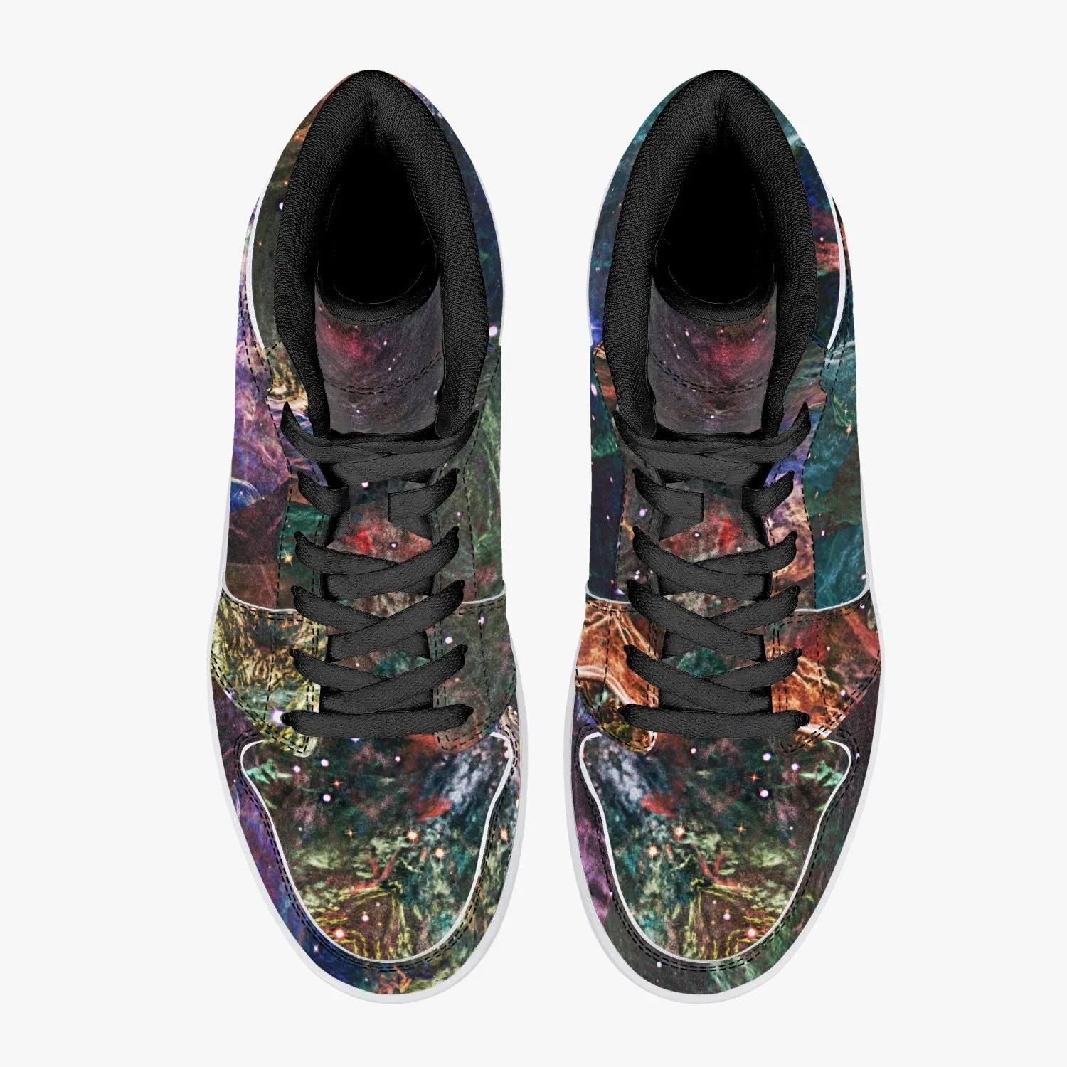 Prismyx Psychedelic Split-Style High-Top Sneakers