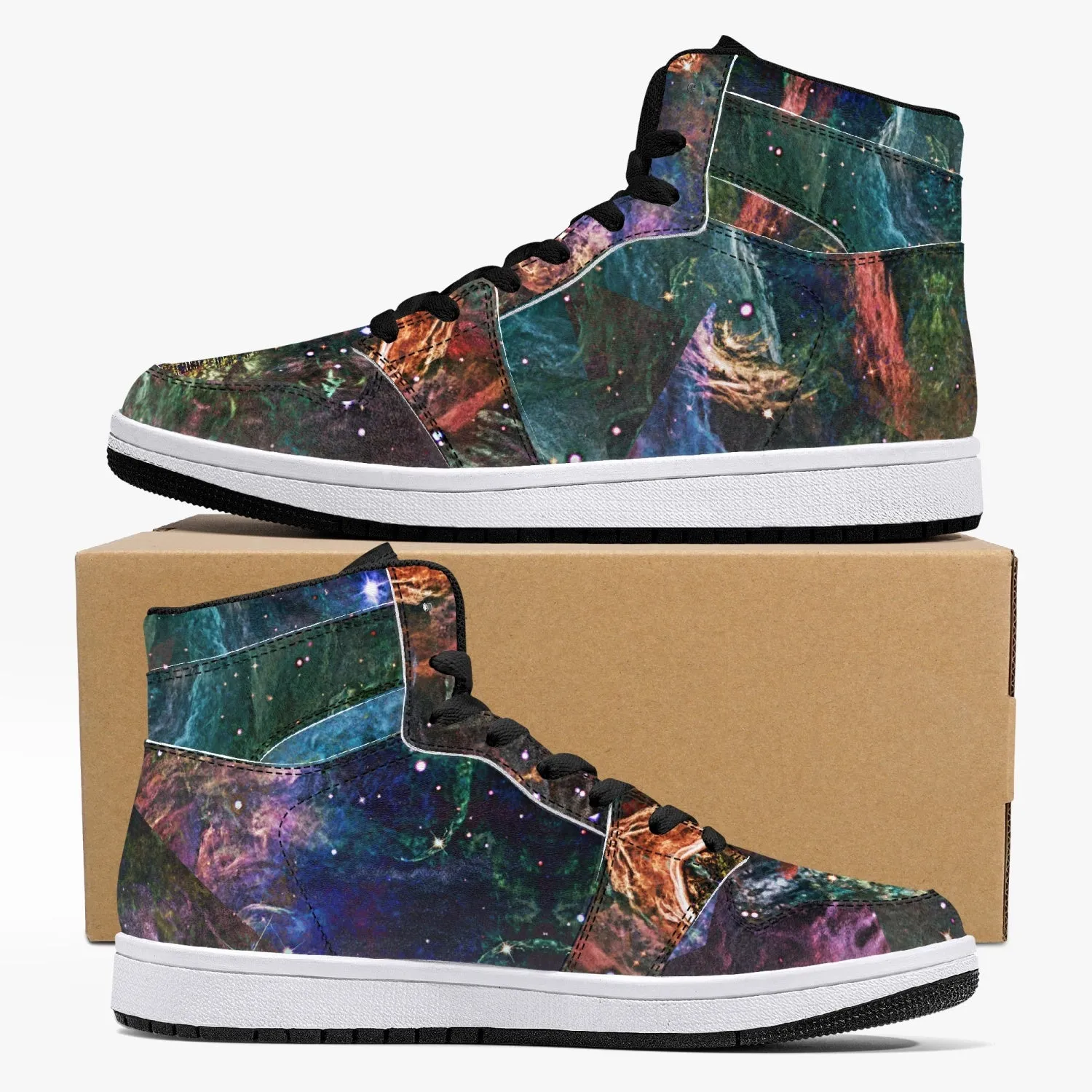 Prismyx Psychedelic Split-Style High-Top Sneakers