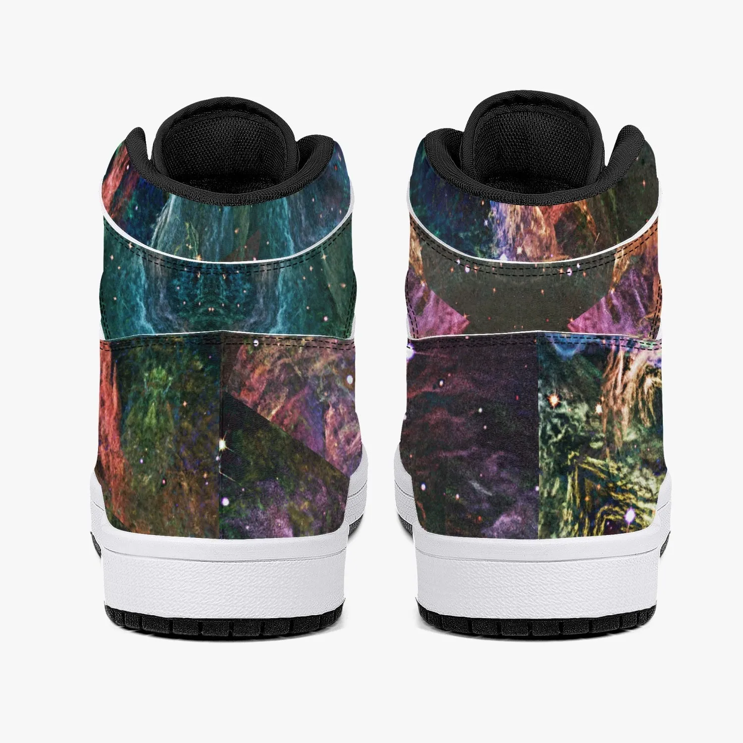 Prismyx Psychedelic Split-Style High-Top Sneakers