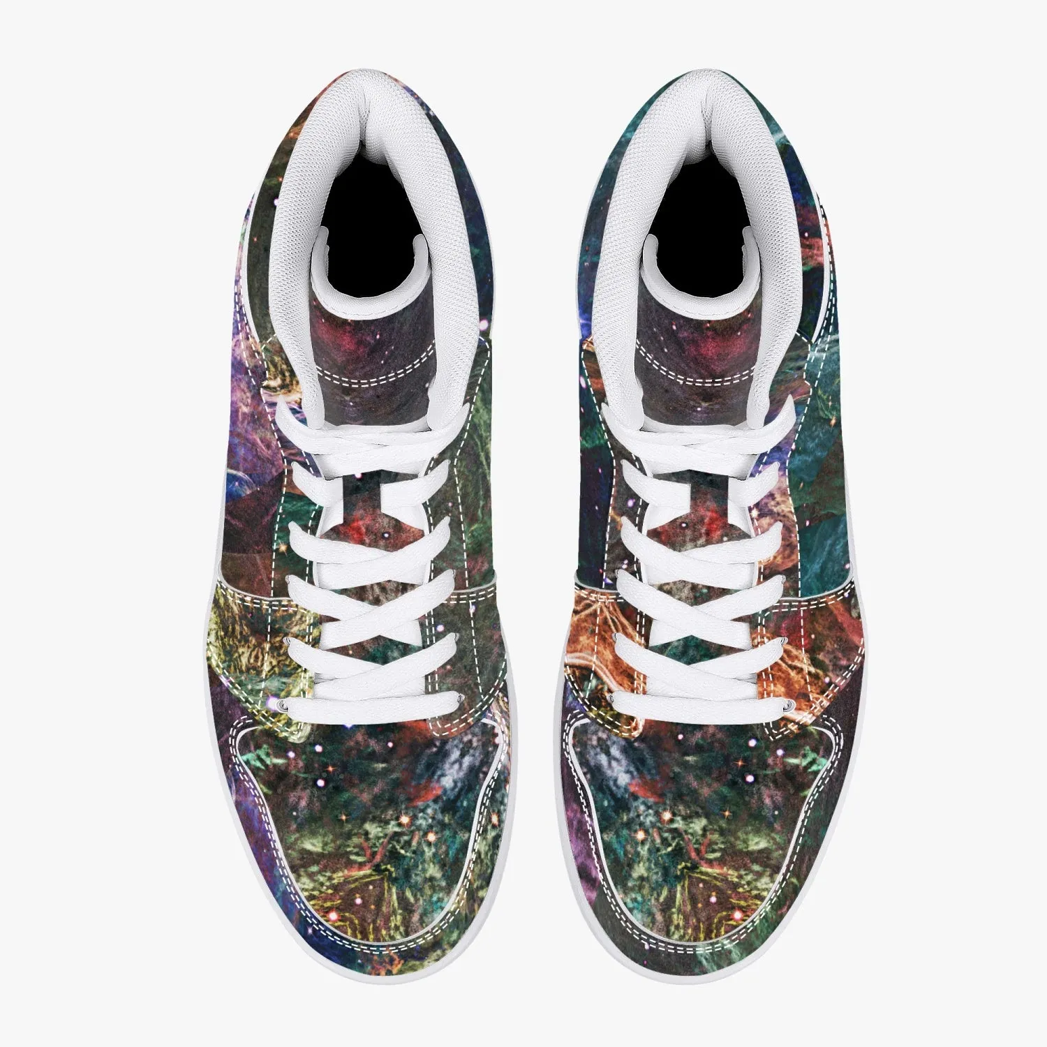 Prismyx Psychedelic Split-Style High-Top Sneakers