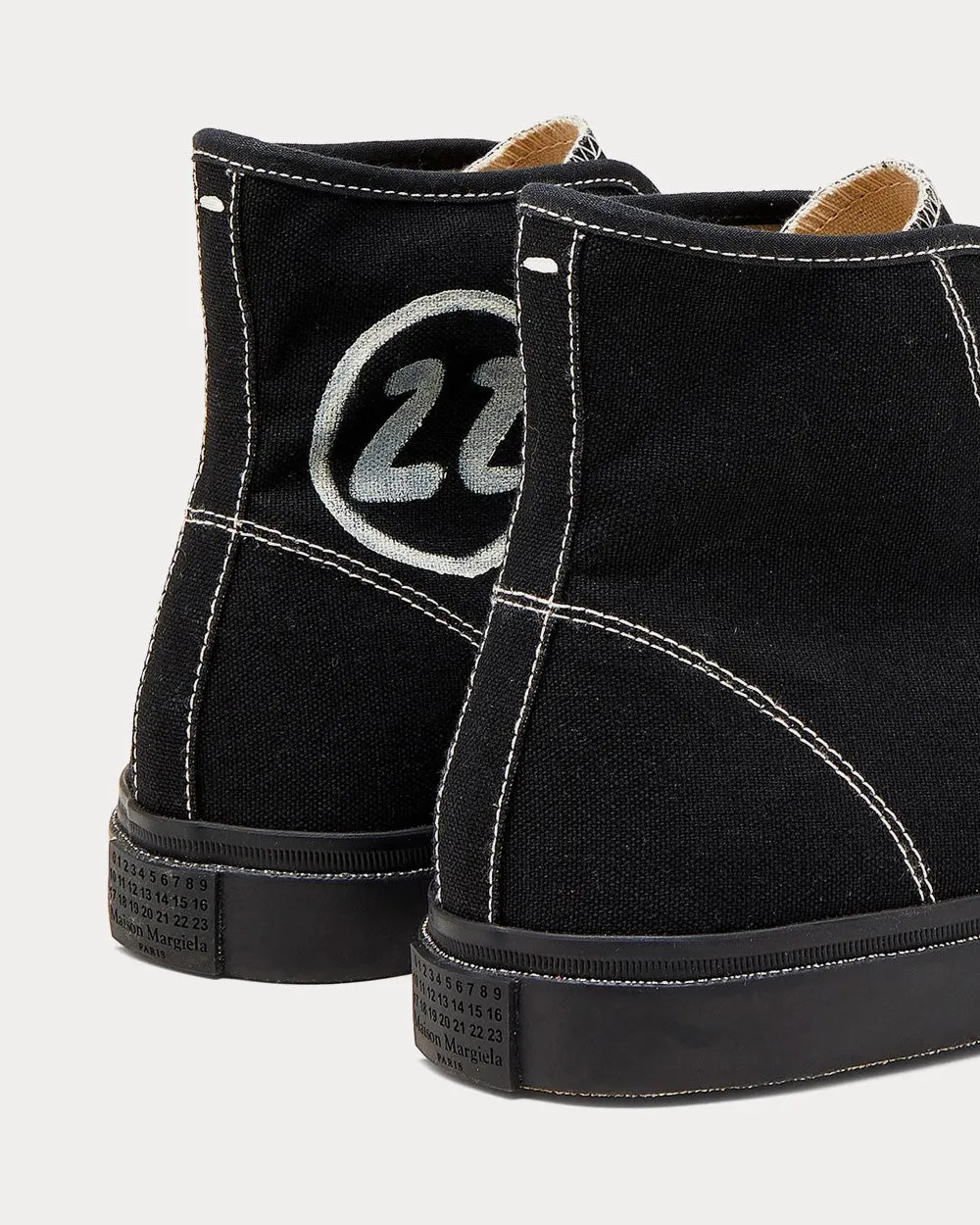Tabi Black High Top Sneakers