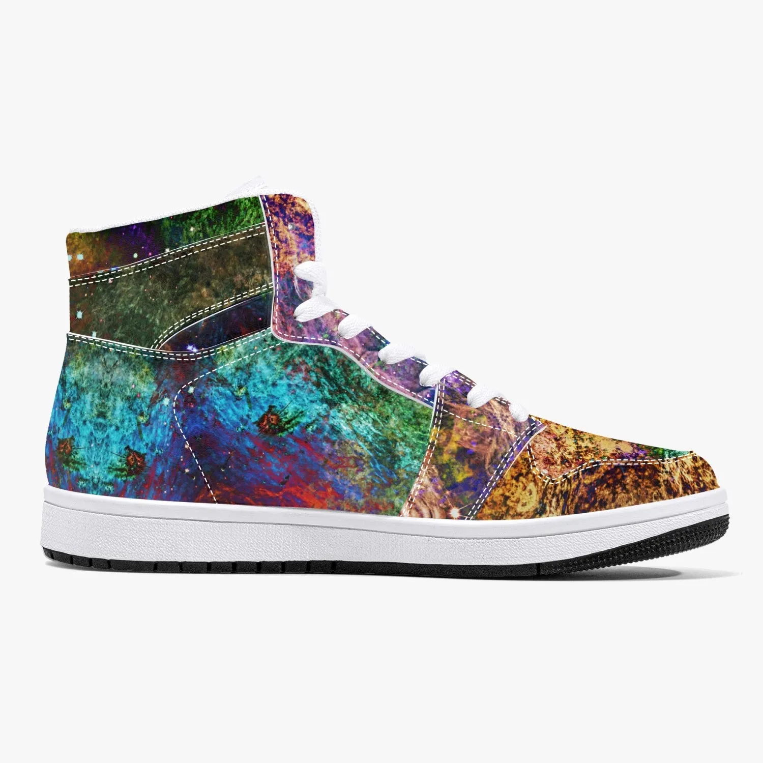 Unitas Psychedelic Split-Style High-Top Sneakers