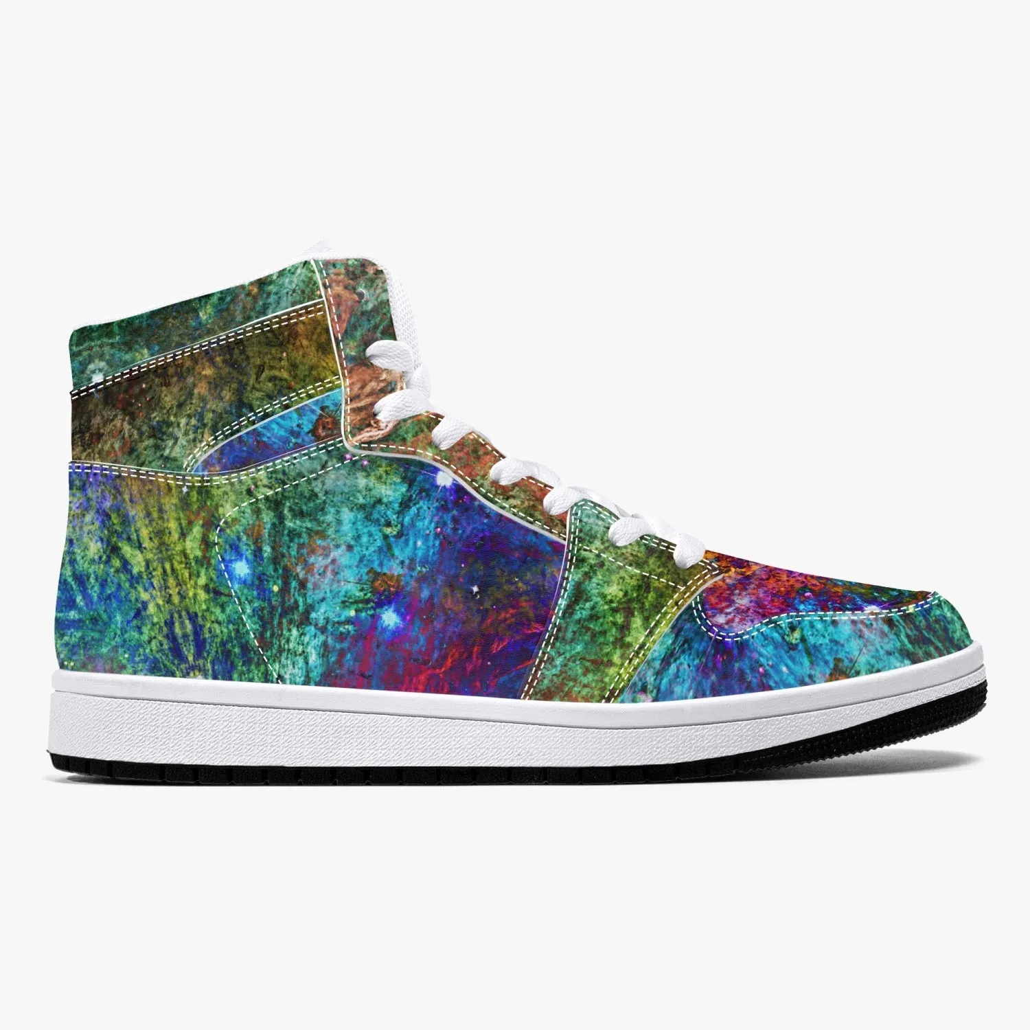 Unitas Psychedelic Split-Style High-Top Sneakers