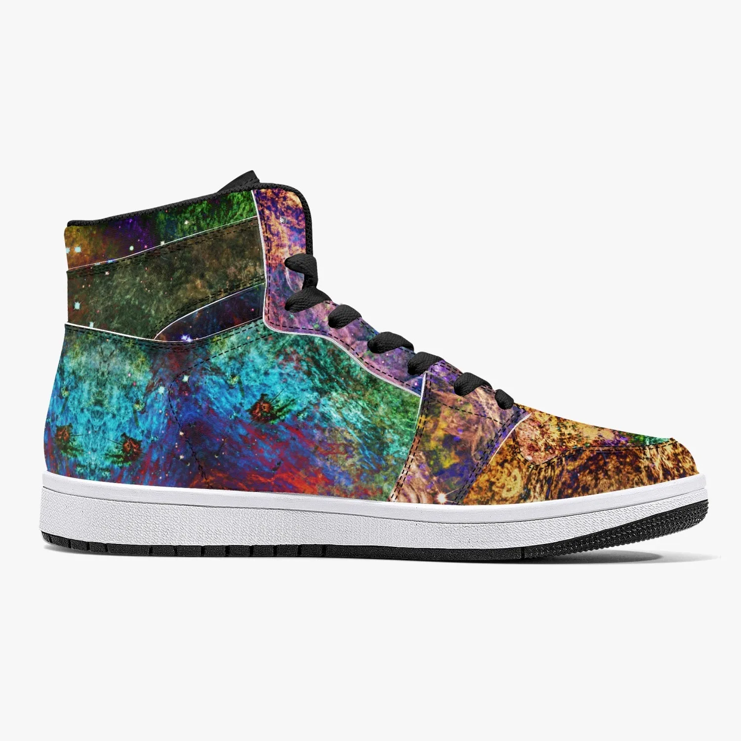 Unitas Psychedelic Split-Style High-Top Sneakers
