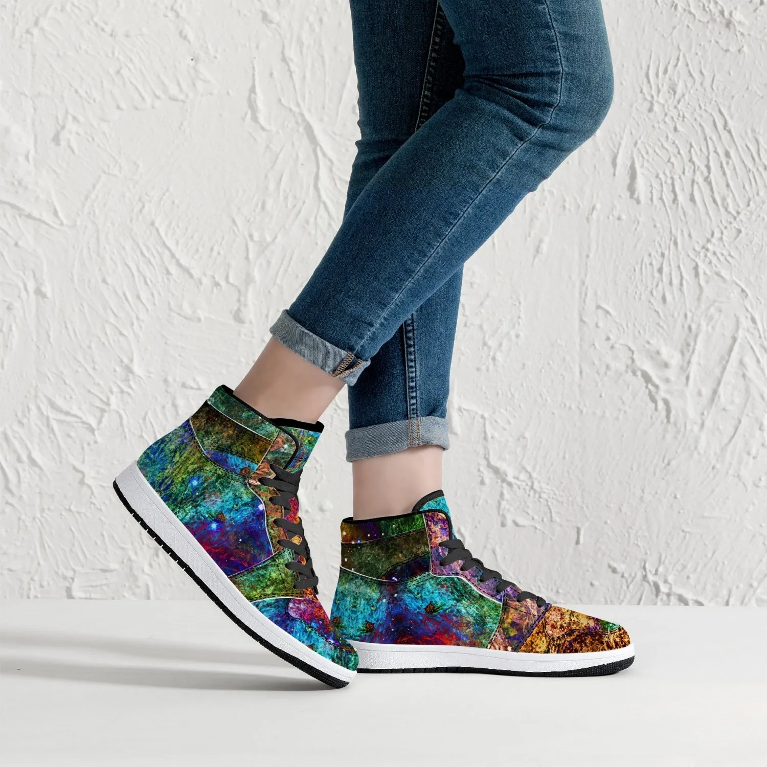 Unitas Psychedelic Split-Style High-Top Sneakers
