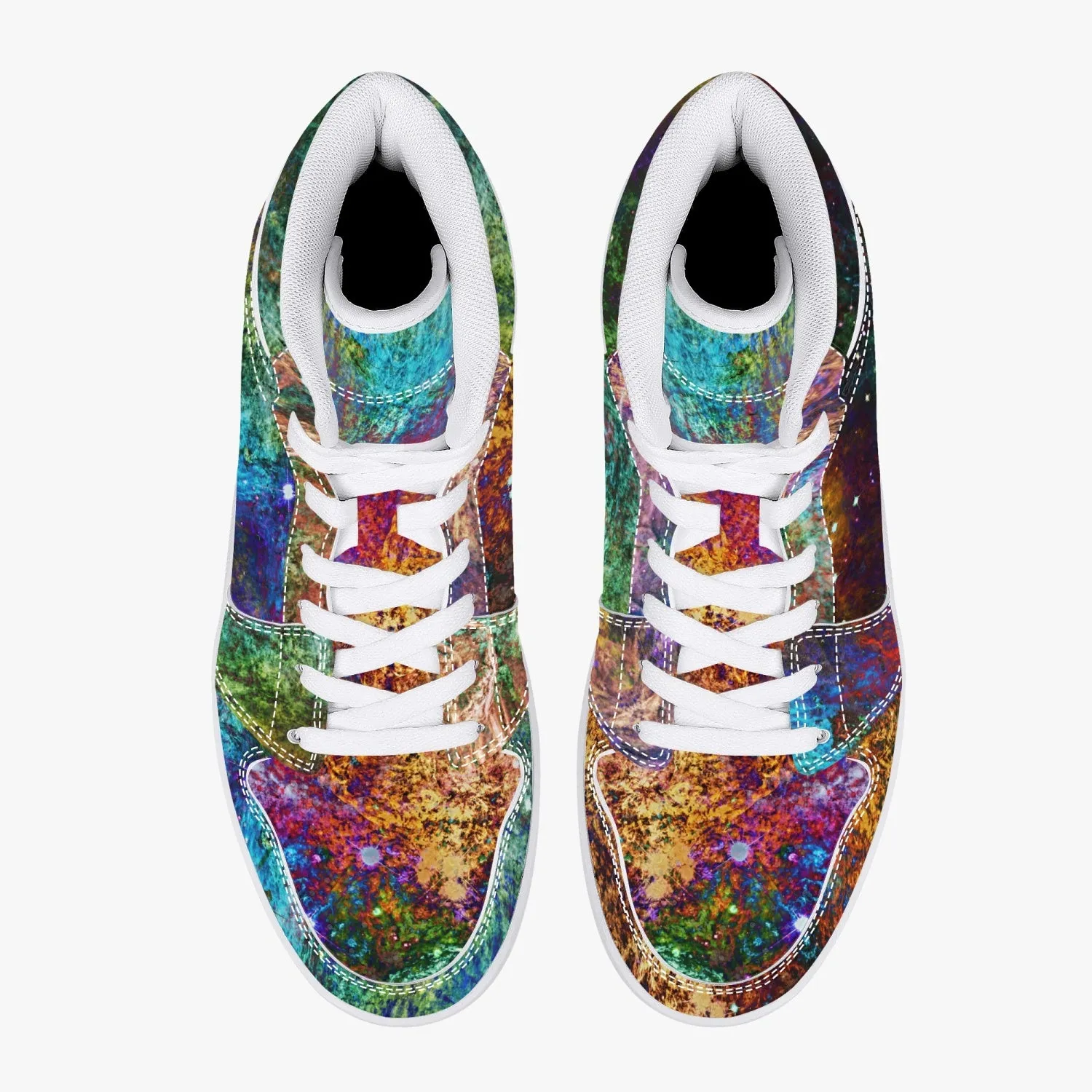 Unitas Psychedelic Split-Style High-Top Sneakers