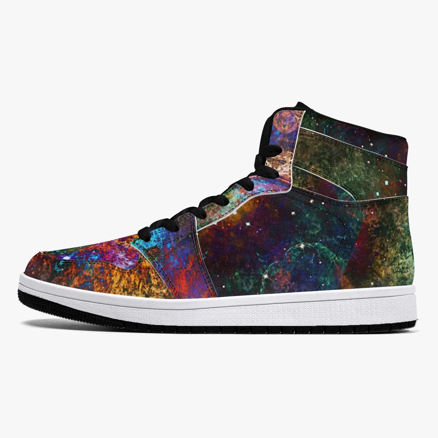 Unitas Psychedelic Split-Style High-Top Sneakers