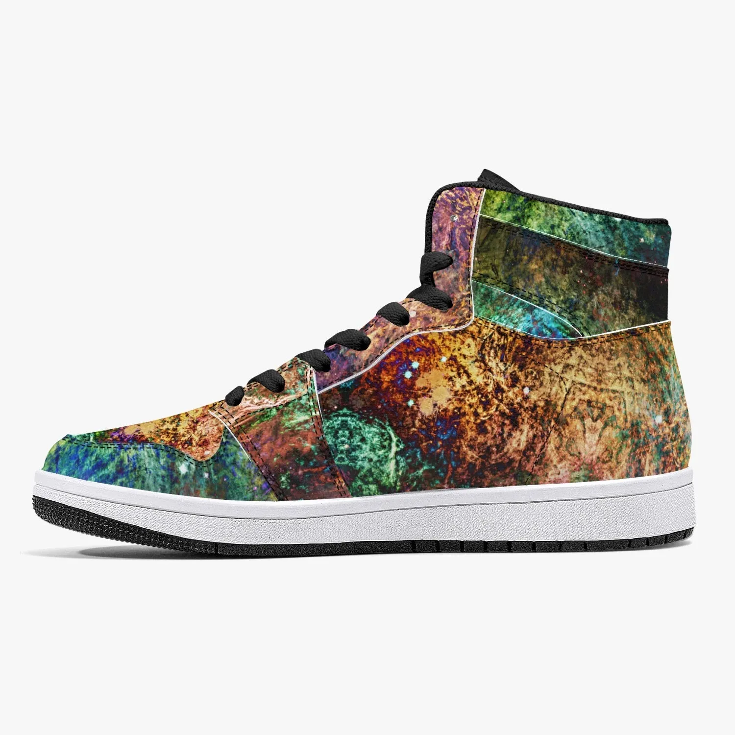 Unitas Psychedelic Split-Style High-Top Sneakers