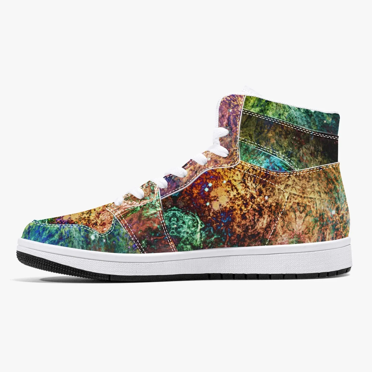 Unitas Psychedelic Split-Style High-Top Sneakers