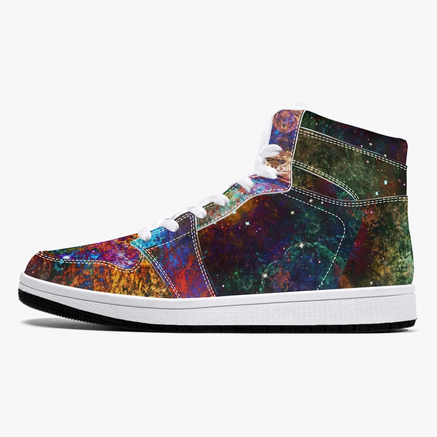 Unitas Psychedelic Split-Style High-Top Sneakers