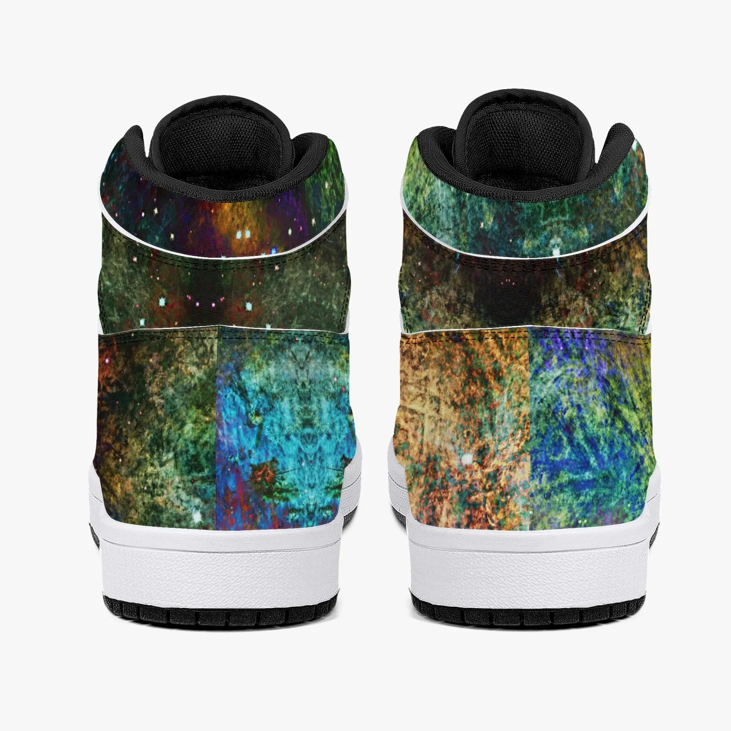 Unitas Psychedelic Split-Style High-Top Sneakers