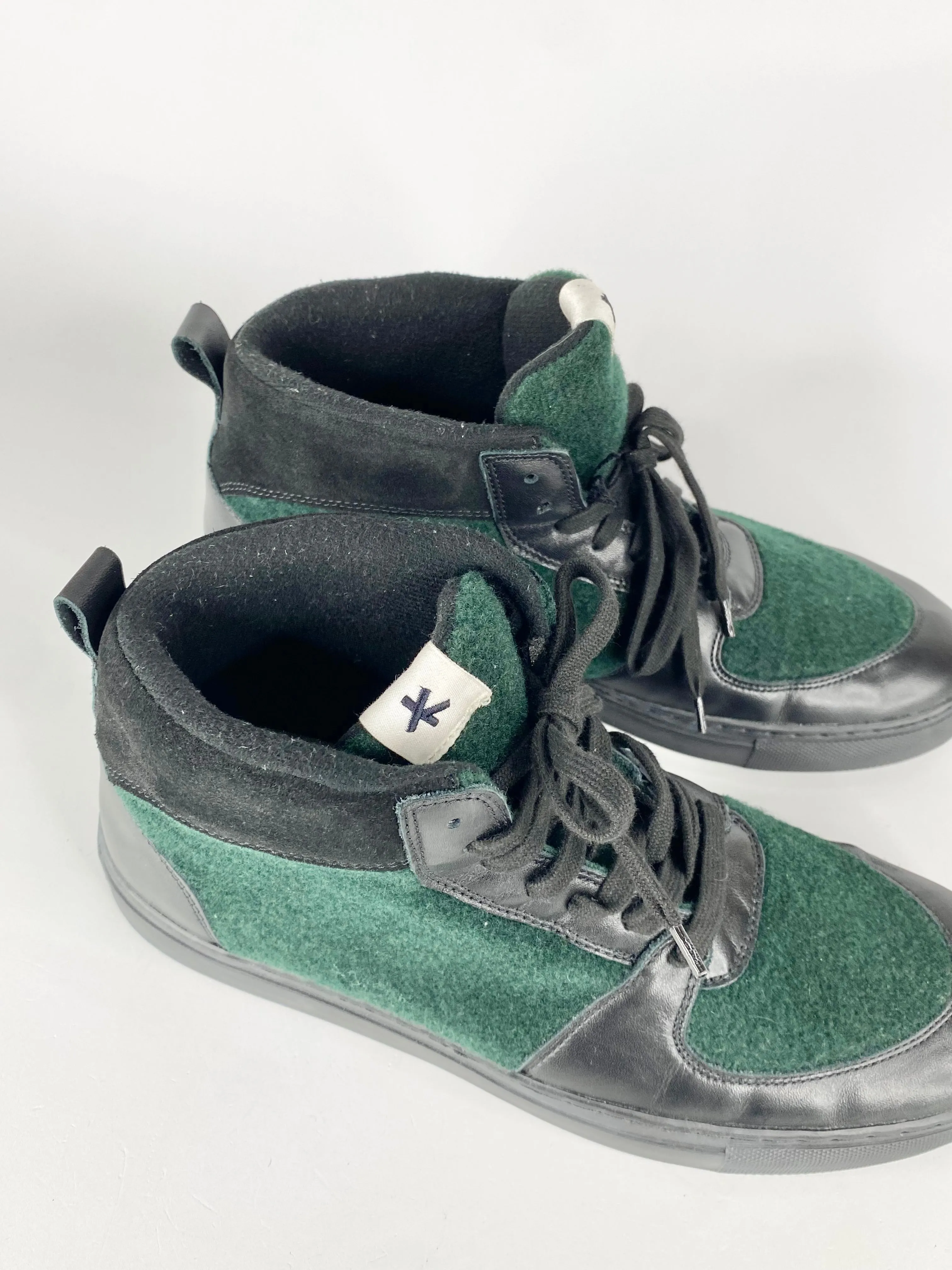 Vintage Adam Kimmel Forest Green High Top Sneakers  EU43