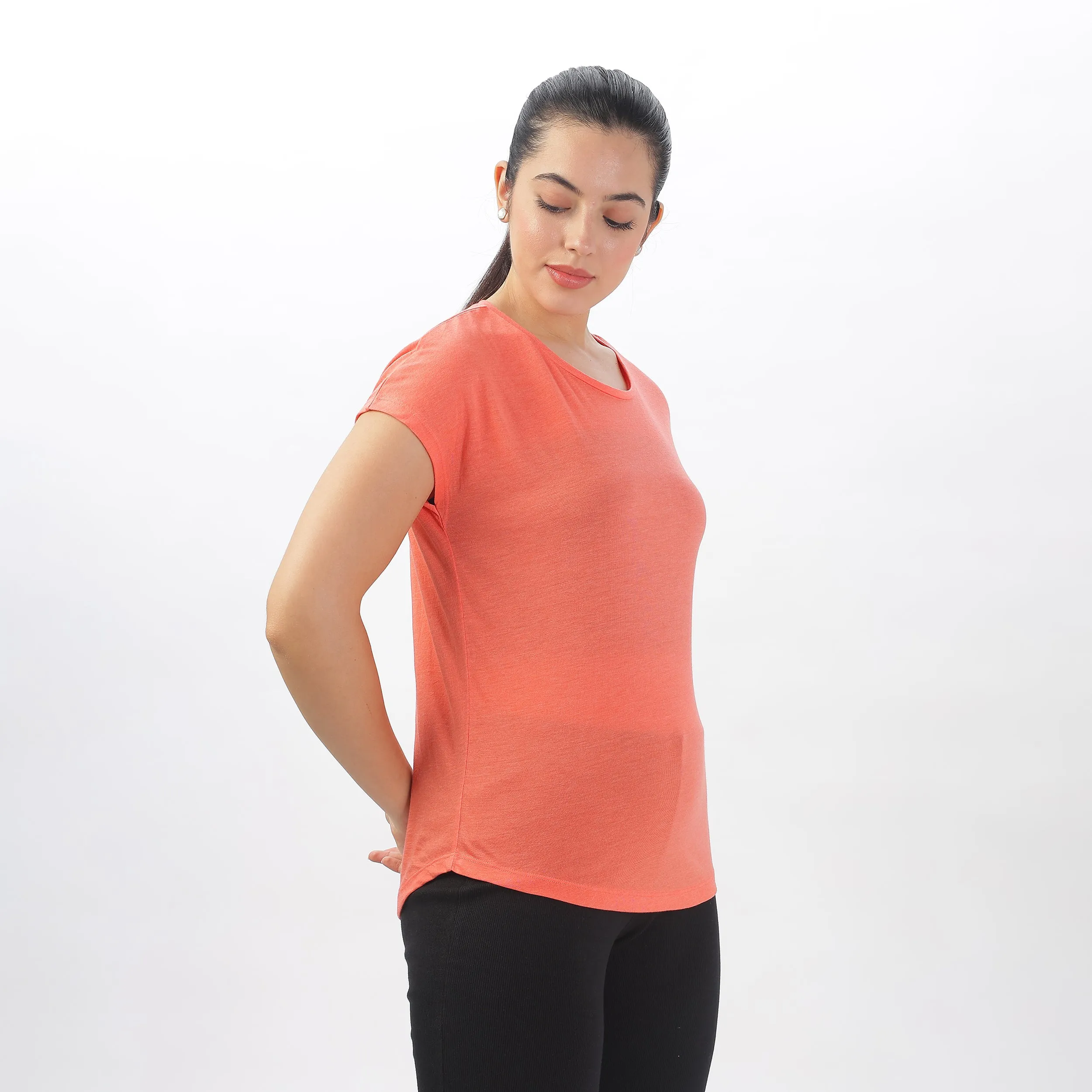 WOMENS TENCIL POLYESTER ULTRA SOFT AND SMOOTH HYPOALLERGENIC T-SHIRTS